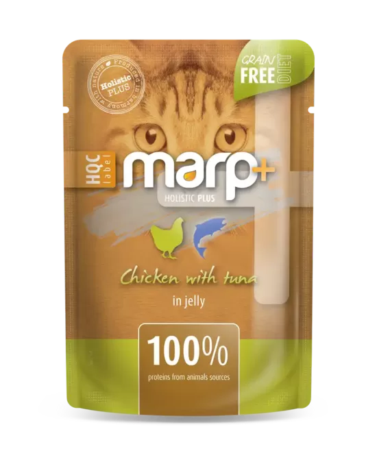 Marp Holistic Plus - Chicken with tuna in jelly - Vistas gaļa ar tunci želejā, 55g
